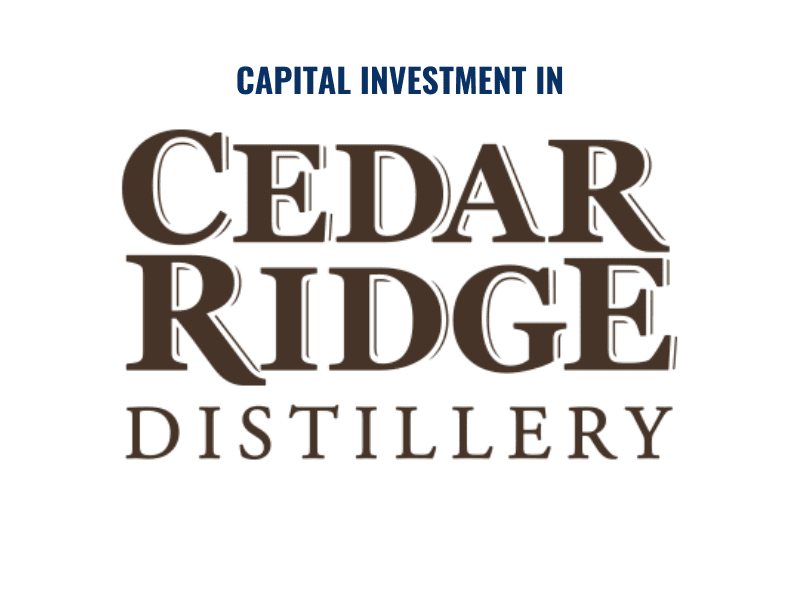 Capital Advisor — Cedar Ridge Distillery